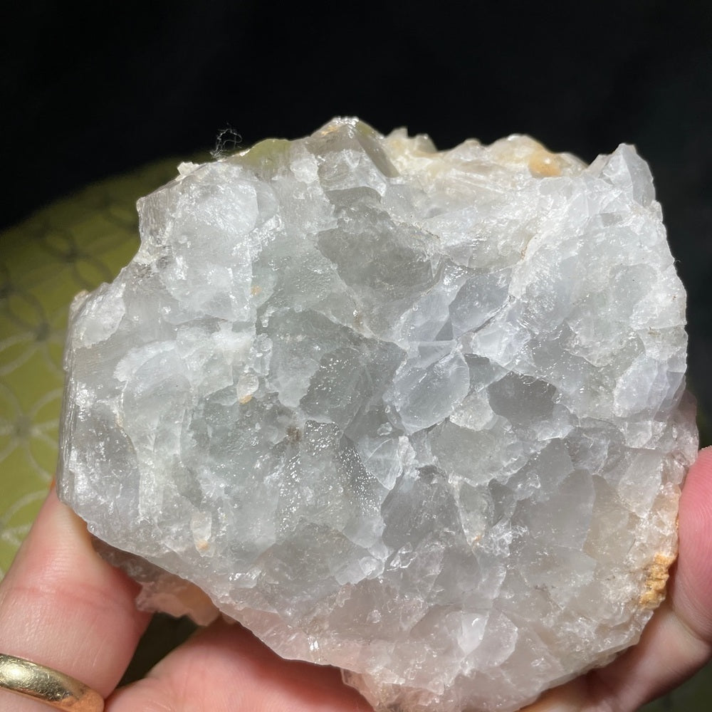 RAW NATURAL DOG TOOTH W/ FLUORITE! STRONG PURPLE UV 4βx3.5βx3β STATEMENT