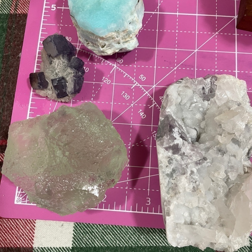 2.5” diameter Crystal clear green fluorite! Clear and translucent- NO ROCK