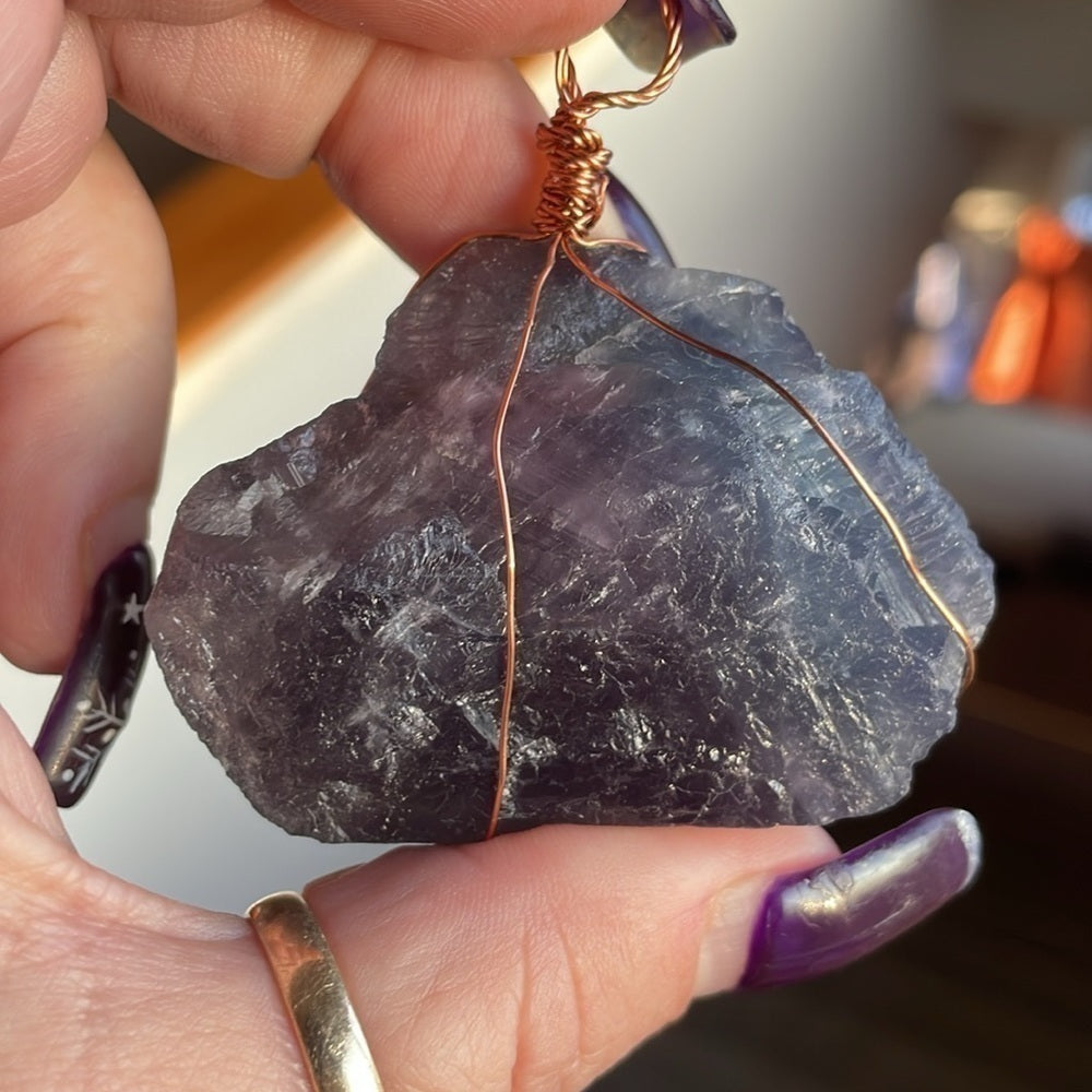 Raw crystal- Genuine Blue/Purple Flourite