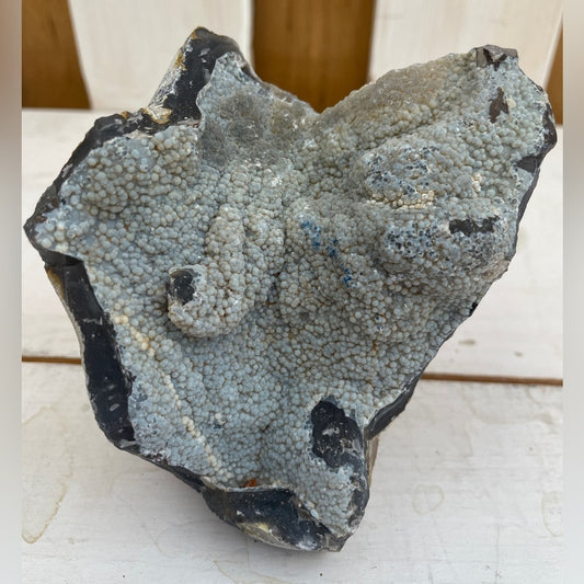 VERY UNIQUE- NATURAL RAW VOLCANO AGATE SPECIMEN 4”x3.5” UV REACTIVE