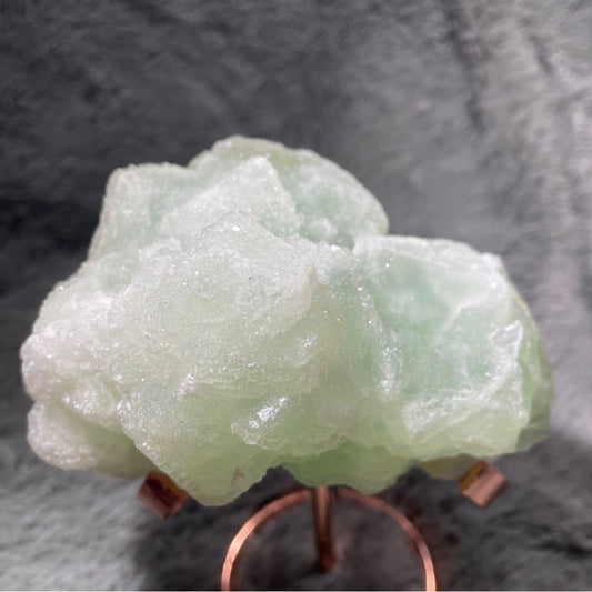 NATURAL - GREEN FLUORITE with Sugar on top! STRONG purple UV REACTION 4”x3”x3