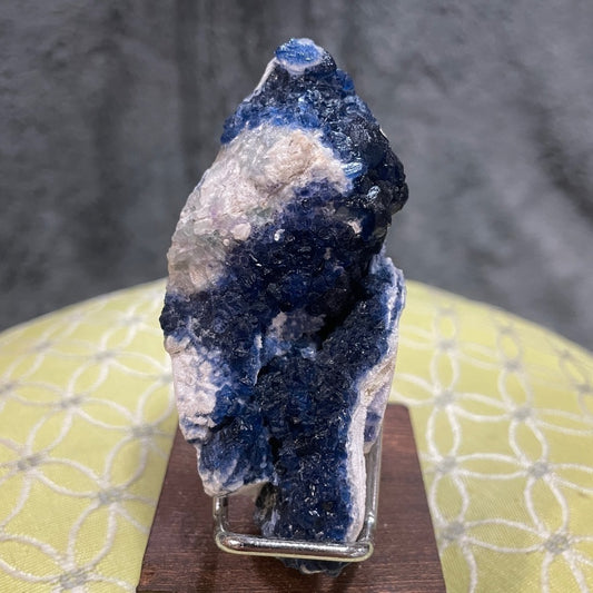Natural blueberry calcite crystal 2.5”x1” gorgeous deep blue blueberries CALMING
