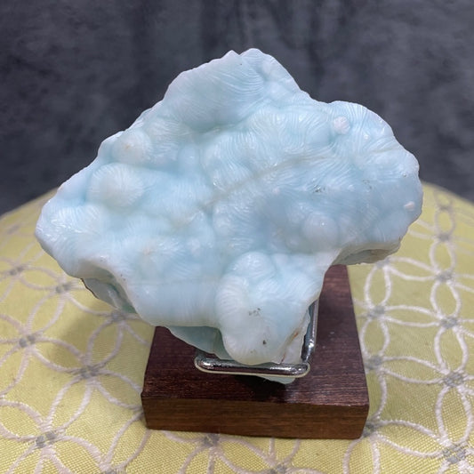ALL NATURAL LARIMAR CRYSTAL STONE 2”- BABY BLUE THICK- HEALING STONE