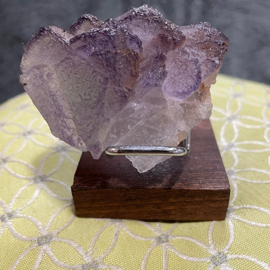 Translucent purple fluorite- cubic formation 2”