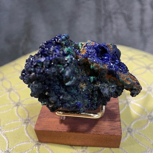 Raw crystal-mineral Extra DRUZY AZURITE-extra blue sparkle 2”x2”