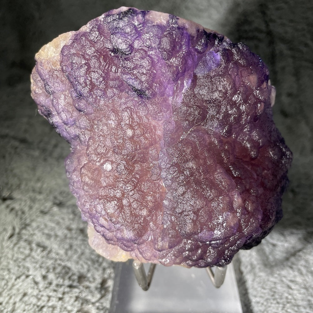 Raw genuine crystal- purple fluorite from Mongolia- hard to find 5”x4”x3”