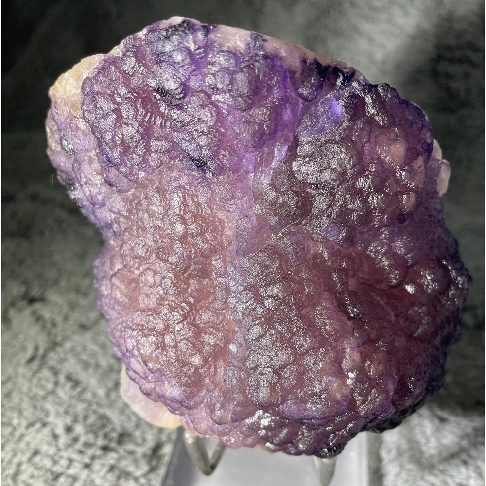 Raw genuine crystal- purple fluorite from Mongolia- hard to find 5”x4”x3”