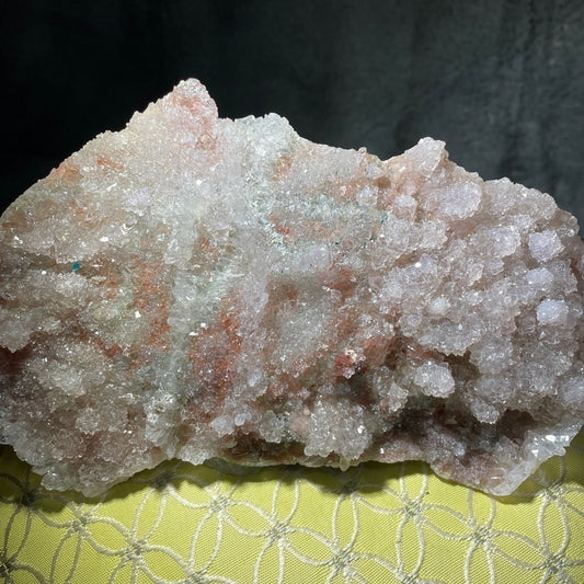 Raw crystal- XL druzy slab gorgeous sparkle and shine XL 8”x5”