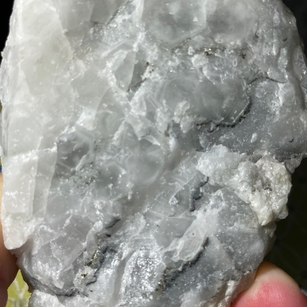 Genuine Crystal cluster- feather calcite 5”x4” peace and calming colors!