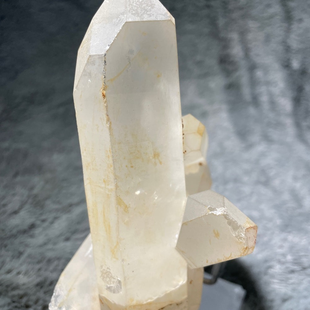 Crystal quartz cluster- rainbow- natural- clear quartz- yellow quartz 3 points-