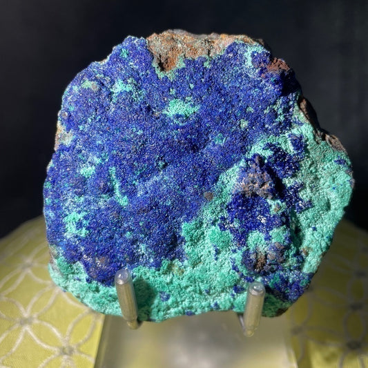 Genuine Crystal/minerals- AZURITE and  CHRYSOCOLLA 3”x3”x2” brings power
