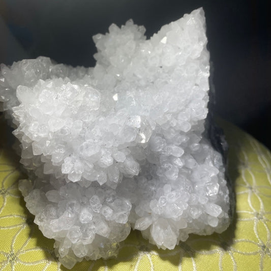 Raw XL DIAMOND QUARTZ CLUSTER- amazing sparkle and shine 7”x4”x3.5” show piece