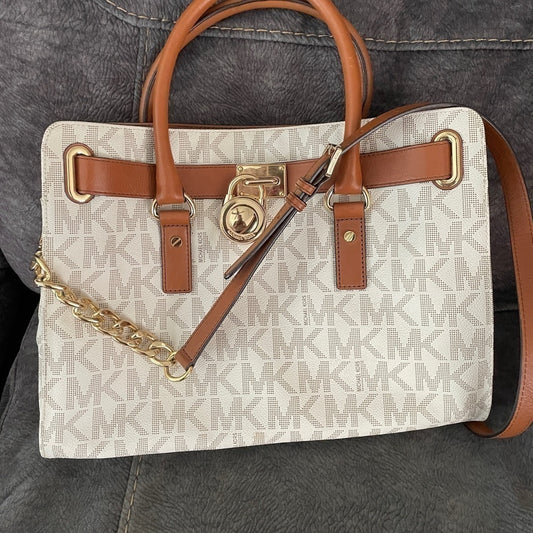MICHAEL KORS- HAMILTON LARGE SATCHEL HAND BAG NWOT - clean, used once