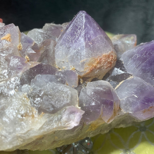 Raw AMETHYST CLUSTER from MADAGASCAR XL TEETH-5”x3.5”x2” extra chunky