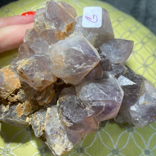 RAW AMETHYST CLUSTER FROM MADAGASCAR- XL TEETH 4”x4”x2.5”- extra chunky