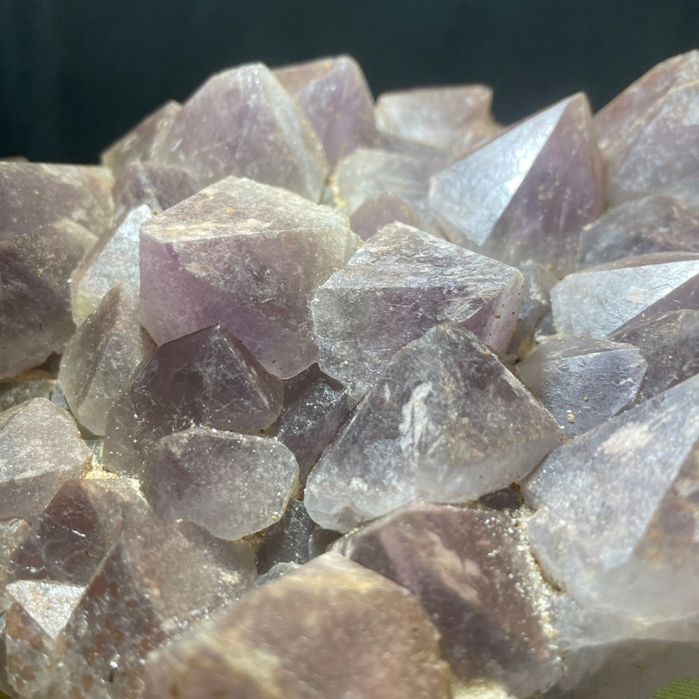 CRYSTAL CLUSTER- AMETHYST from MADAGASCAR! XL TEETH, 6”x5”x2” all natural