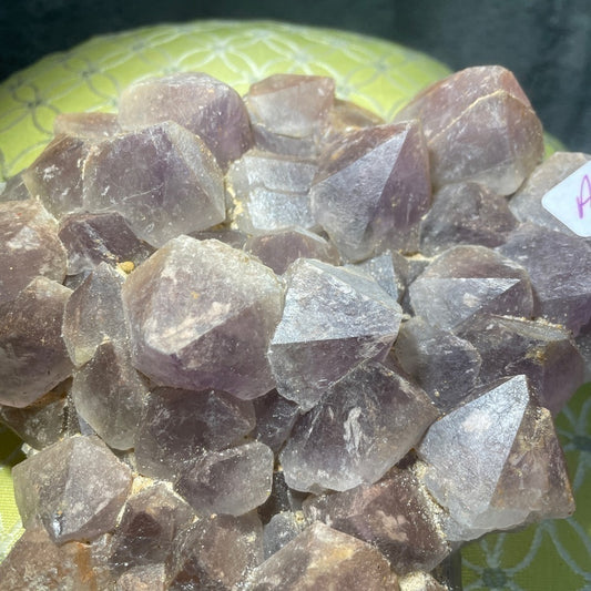 CRYSTAL CLUSTER- AMETHYST from MADAGASCAR! XL TEETH, 6”x5”x2” all natural