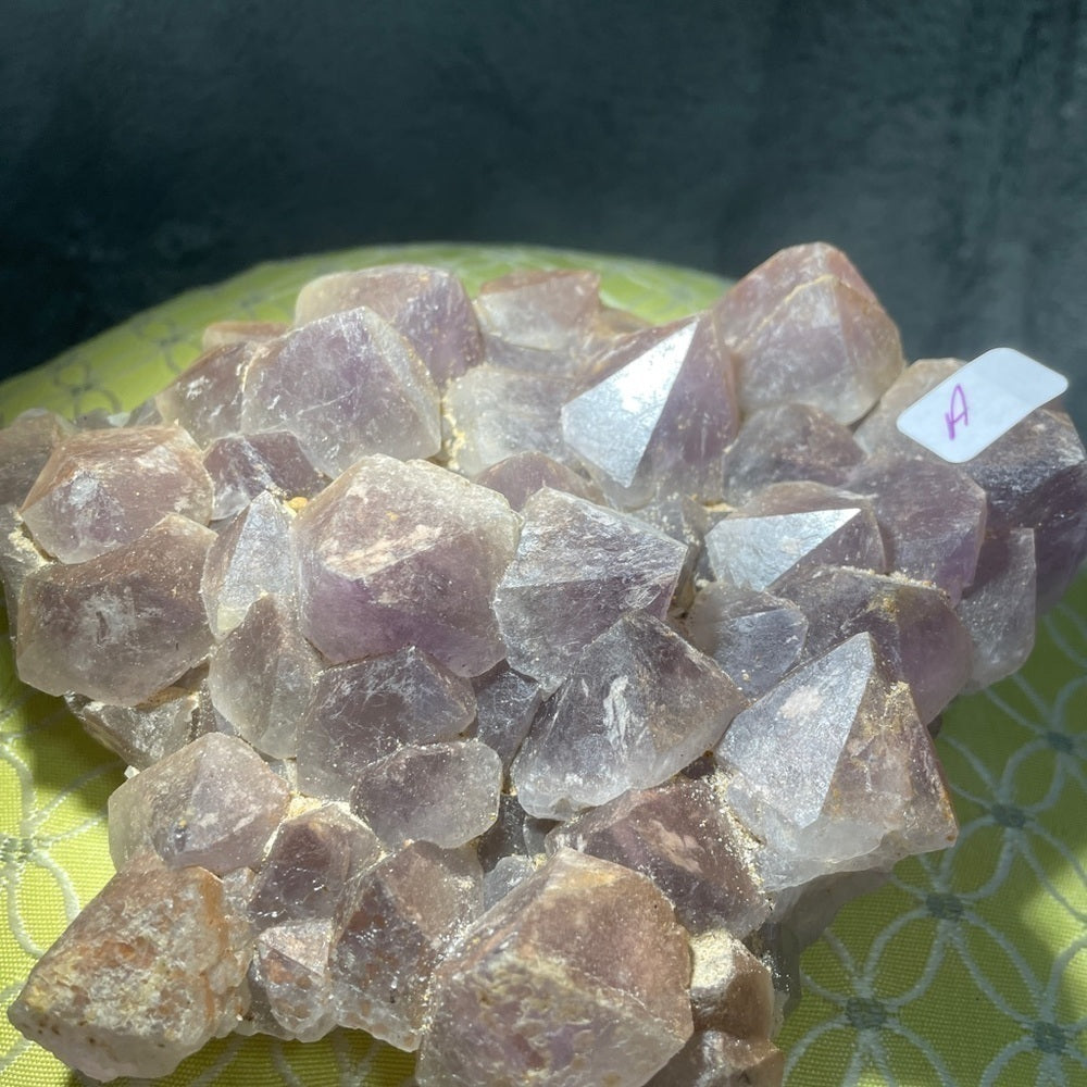 CRYSTAL CLUSTER- AMETHYST from MADAGASCAR! XL TEETH, 6”x5”x2” all natural