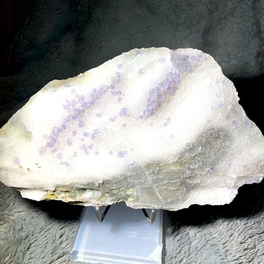 Raw crystal- SUGAR FLUORITE W/purple fluorite! SHOW PIECE 8”x5” Strong UV