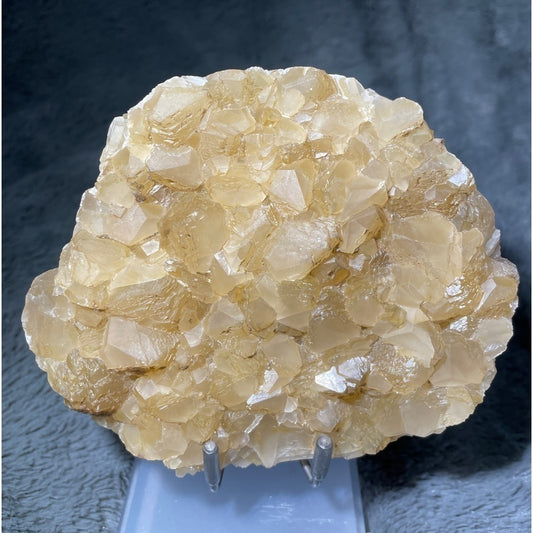 Raw crystal- yellow fluorite crystal thick piece-  5”x5”. 1.5” thick calming