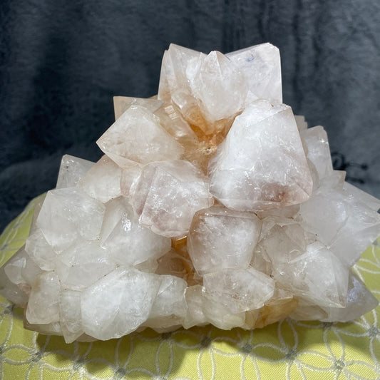 XTRA CHUNKY TEETH- XL SKELETAL QUARTZ CLUSTER 6”x5”x5” HARD TO FIND STATEMENT