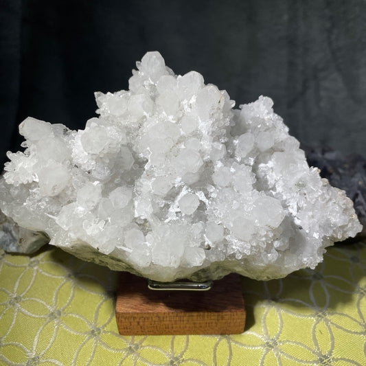 Raw crystal cluster- EVERYONES FAVORITE- APOPHYLLITE DIAMOND sugar  5”x3.5”