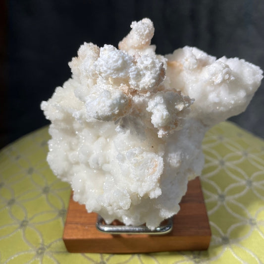 Natural HYDROZINCITE mineral/ crystal CLOUD 3.5”x3” neon green UV