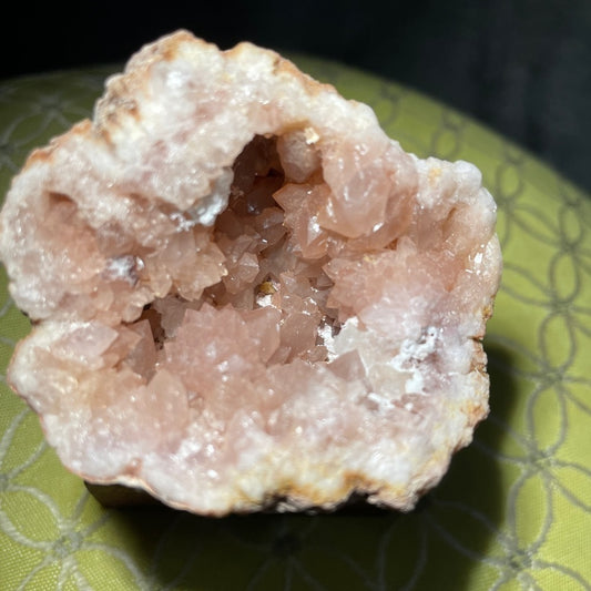 Raw crystal TOP QUALITY- Pink amethyst druzy geode - flower druzy 2.5” GIFT IDEA