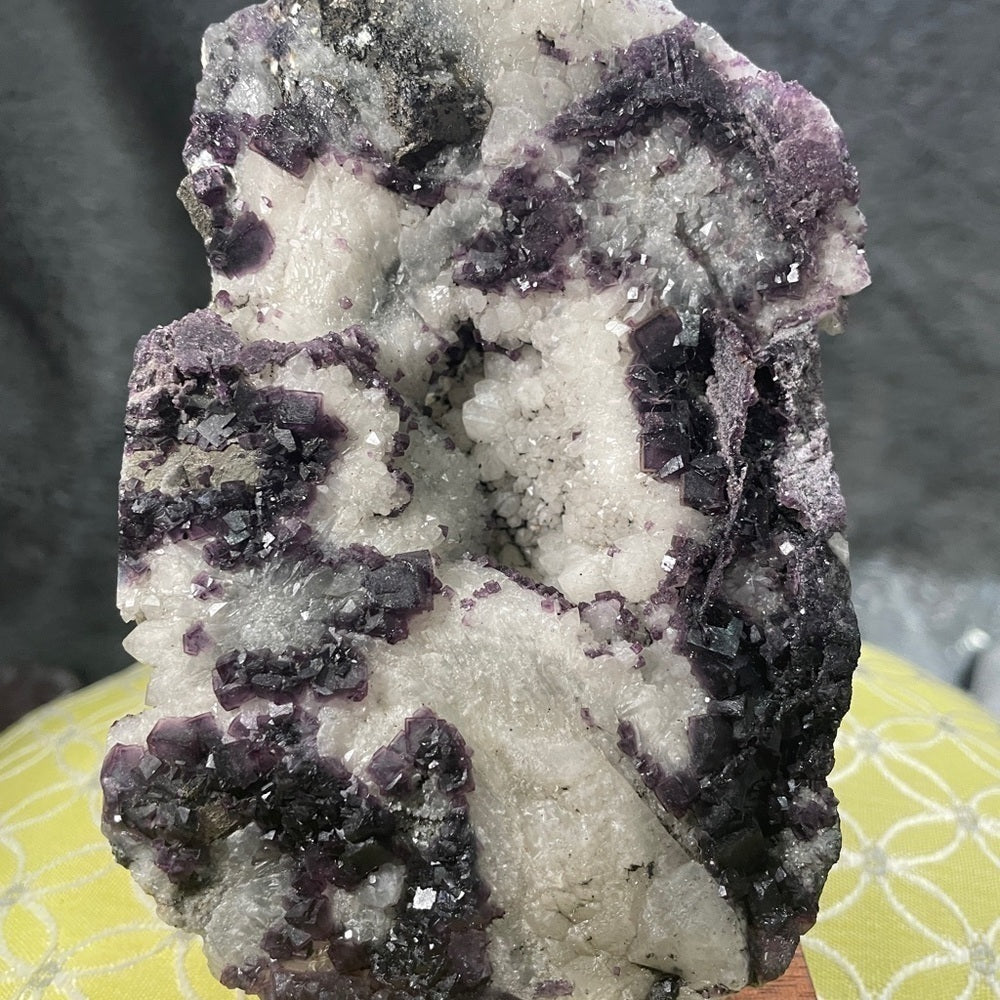 Raw crystal- 5”x3”- tanzanite fluorite in quartz matrix GORGEOUS SPECIMEN
