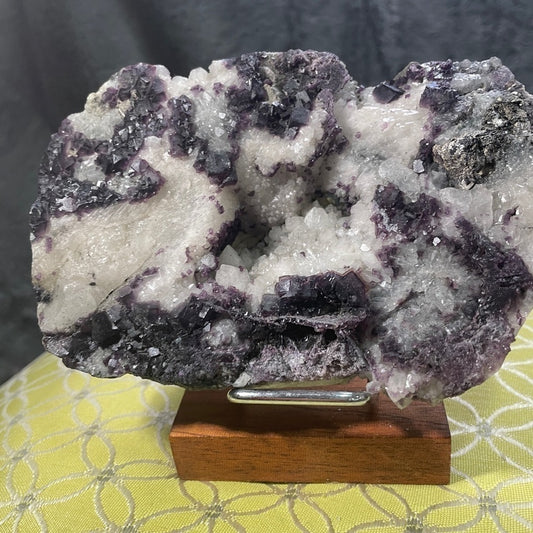 Raw crystal- 5”x3”- tanzanite fluorite in quartz matrix GORGEOUS SPECIMEN