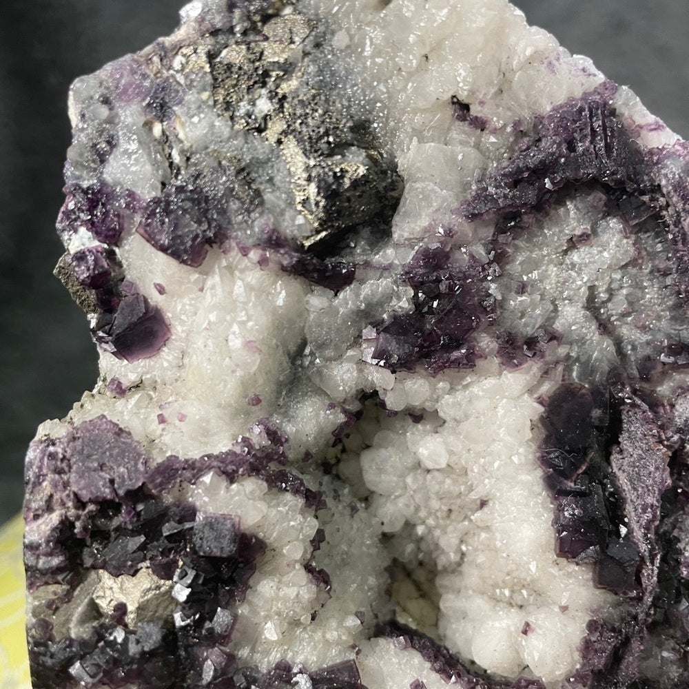 Raw crystal- 5”x3”- tanzanite fluorite in quartz matrix GORGEOUS SPECIMEN