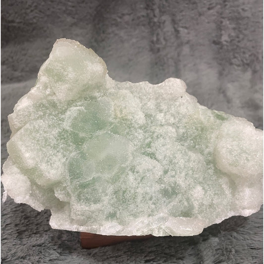 Large 6”x4” SUGAR COATED bright green fluorite crystal cluster- All NATURAL