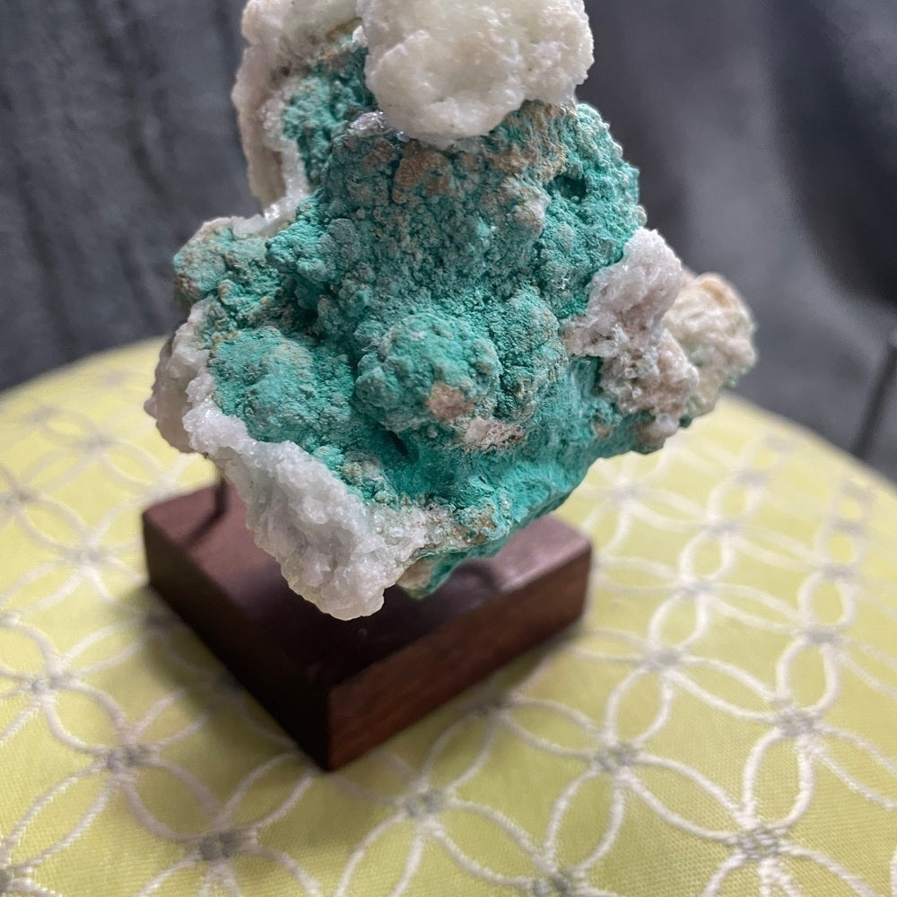 All NATURAL RARE ROSASITE WITH CALCITE “flowers” mineral/ crystals 3”x3”