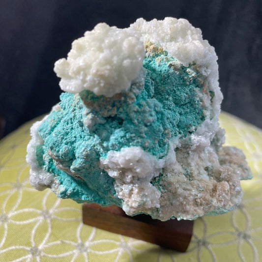 All NATURAL RARE ROSASITE WITH CALCITE “flowers” mineral/ crystals 3”x3”