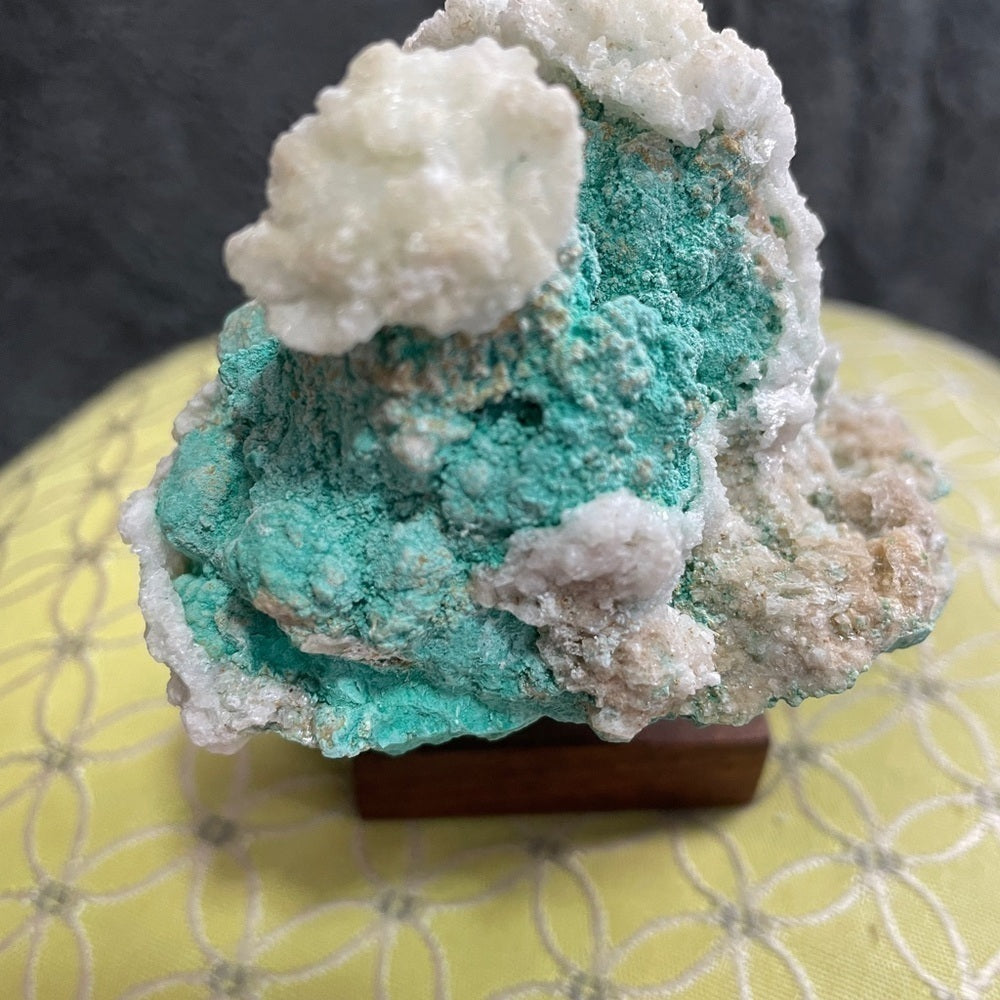 All NATURAL RARE ROSASITE WITH CALCITE “flowers” mineral/ crystals 3”x3”