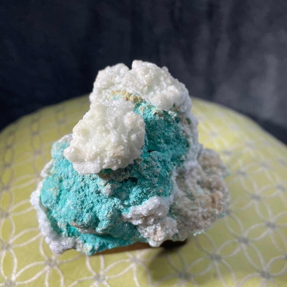 All NATURAL RARE ROSASITE WITH CALCITE “flowers” mineral/ crystals 3”x3”