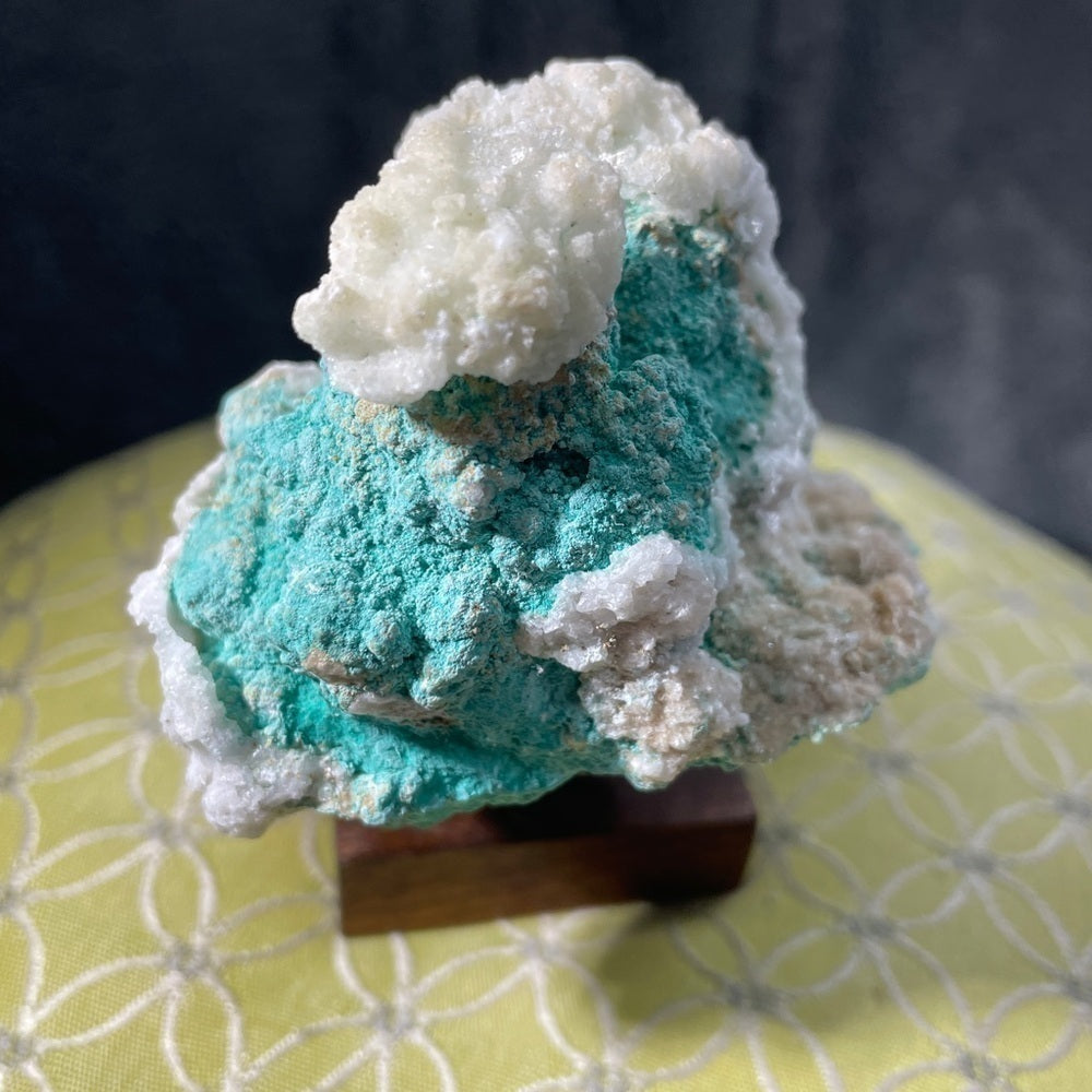 All NATURAL RARE ROSASITE WITH CALCITE “flowers” mineral/ crystals 3”x3”
