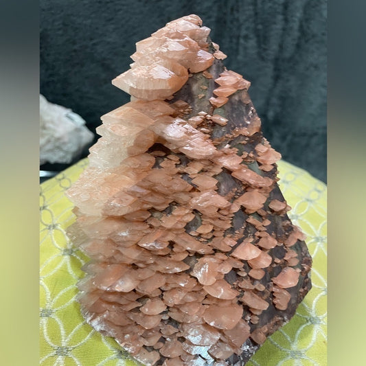 WOW!! “Paddle”calcite, stunning red-brown color- unique cluster 6”x4”4”STEP FORM